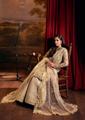 Formal Handwork Unstitched - 3 Piece Organza - Poly Net OPERA  By ELAF SERENADE