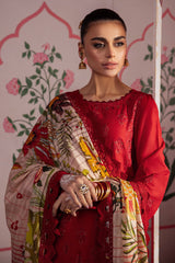 NS-113 | 3PC - Unstitched Maya Lawn Collection By Nureh