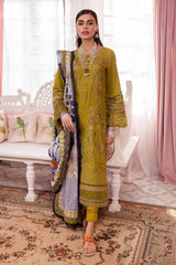 NS-111 | 3PC - Unstitched Maya Lawn Collection By Nureh