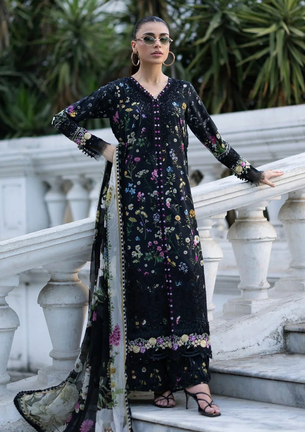 3-PC Unstitched Digital Printed Lawn Signature By Elaf | SASHA