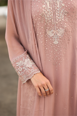 3-PC Unstitched Embroidered Net Chinon Chiffon By Iznik | CC-69