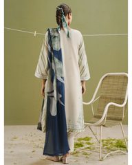 3-PC Unstitched Digital Prints Coco By Zara Shahjahan | Zeya-1B
