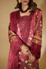 Unstitched 3-PC Embroidered Silk Edit By Nureh S-22