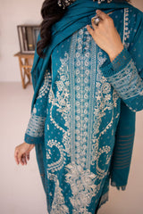 MS-628 | 3PC Unstitched Embroidered Banarsi Lawn Missouri By Johra