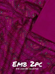 2-PC Unstitched Embroidered Lawn | Vol 3