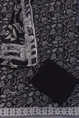 3-PC Unstitched Printed Lawn With While Lawn Dupatta | P01
