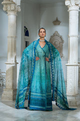 3-PC Unstitched Embroidered Lawn Luxury Lawn By Sobia Nazir | LEE26-6A