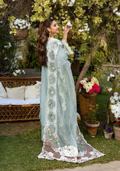 Unstitched 3-PC Embroidered Luxury Lawn By Elaf | ELM-3B SAMAA