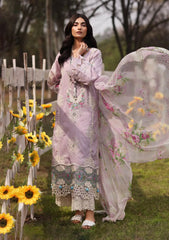 KFL-08B ELAYA | 3PC Unstitched Festive Lawn By Kahf Premium