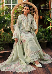 KLE-01A Margarita | 3PC Unstitched Suit Luxury Lawn By Kahf Premium