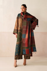 3-PC Unstitched DIGITAL PRINTED VISCOSE By Baroque | UF-4286