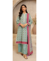 3-PC unstitched Printed Lawn By Zellbury | 0201