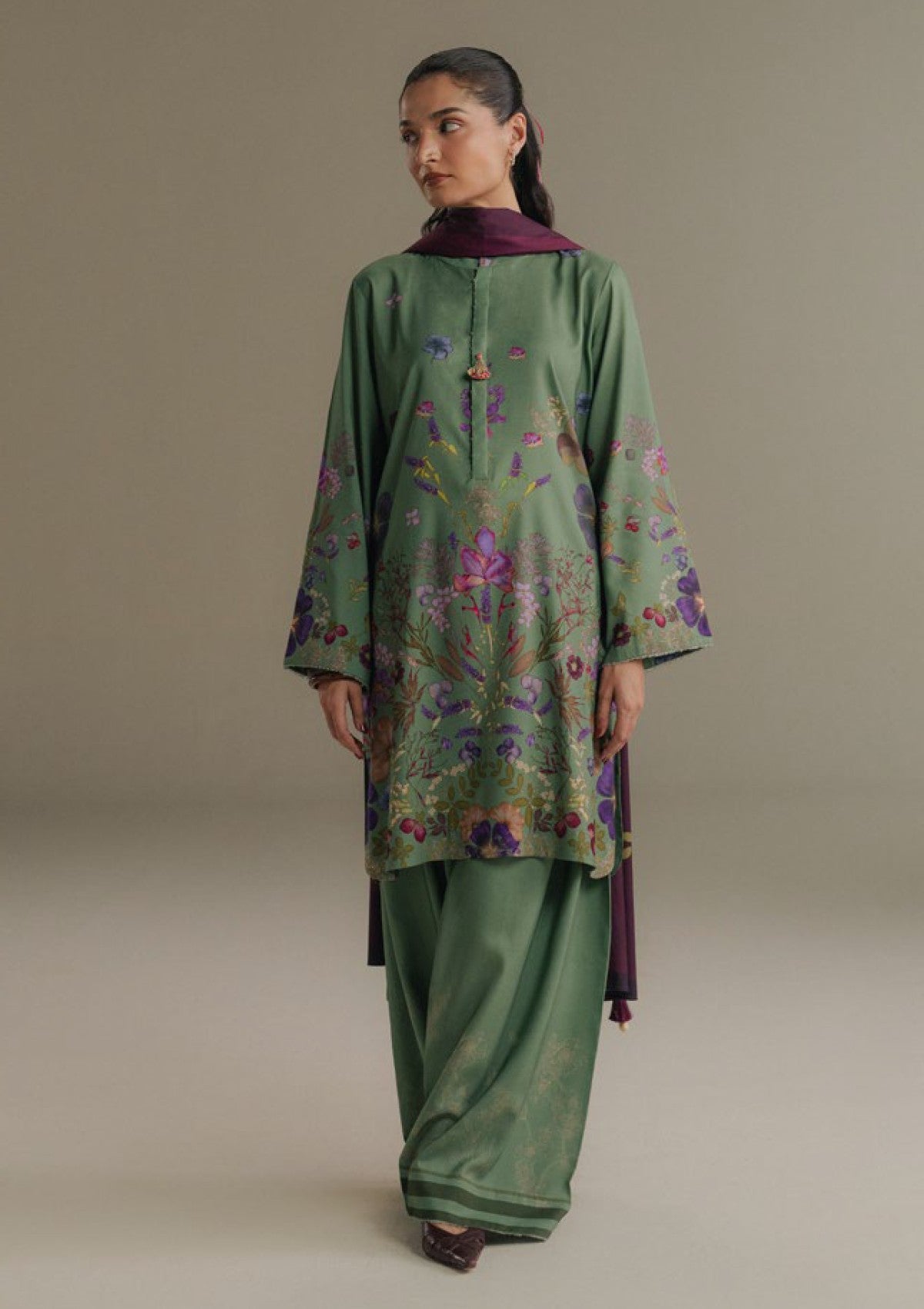 3-PC Unstitched Digital printed Linen Amber Days By Zara Shahjahan | 8B