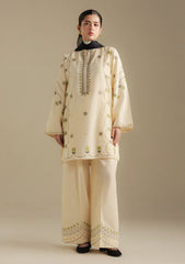 3-PC Unstitched Embroidered Plain Khaddar Coco By Zara Shahjahan | FAWN-8B