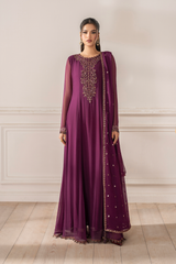3-PC Unstitched Embroidered Organza Exclusive Formals By Iznik | UE-480