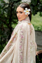 3-PC Unstitched Embroiderd Lawn By Baroque | UF-4270