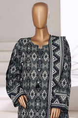 3-PC Stitched Printed Khaddar By Sada Bahar | 6239