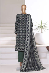 3-PC Stitched Printed Khaddar By Sada Bahar | 6239