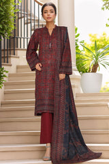 3-PC Stitched Printed Khaddar By Sada Bahar | 6241