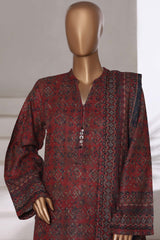 3-PC Stitched Printed Khaddar By Sada Bahar | 6241