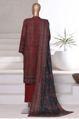3-PC Stitched Printed Khaddar By Sada Bahar | 6241