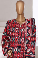 3-PC Stitched Printed Khaddar By Sada Bahar | 6245