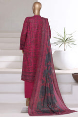 3-PC Stitched Printed Khaddar By Sada Bahar | 6249