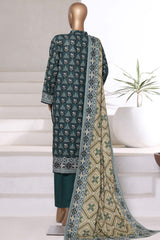 3-PC Stitched Printed Khaddar By Sada Bahar | 6251