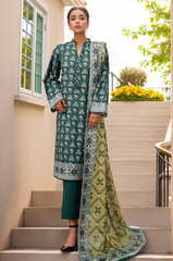 3-PC Stitched Printed Khaddar By Sada Bahar | 6251