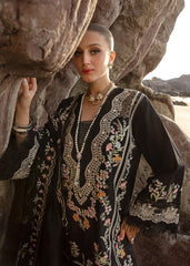 1A | Lolita - Onyx | 3PC Unstitched Lawn Crimson By Saira Shakira