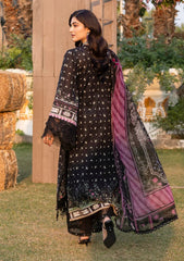 3-PC Unstitched DIgital Printed Chikankari Lawn By Elaf Premium | ERC-7A