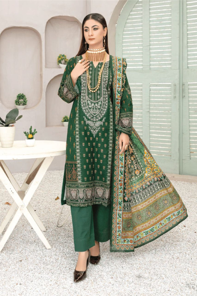 Marwa 3- Piece Unstitched Winter Collection by Zara Ali