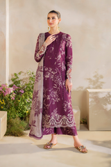 SFL - 04 | 3PC Unstitched Embroidered Lawn Festive By IZNIK