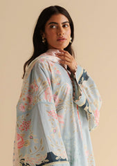 3-PC Unstitched Printed Lawn Coco By Zara Shahjahan | VARA-8B