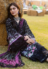 3-PC Unstitched DIgital Printed Chikankari Lawn By Elaf Premium | ERC-7A