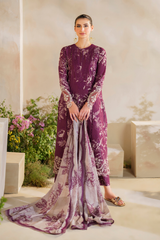 SFL - 04 | 3PC Unstitched Embroidered Lawn Festive By IZNIK