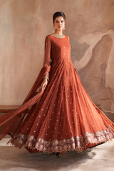 3-PC Unstitched Embroidered Net Chinon Chiffon By Iznik | CC-78