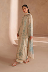 3-PC Unstitched Embroidered Exclusive Lawn By Iznik | UE-605