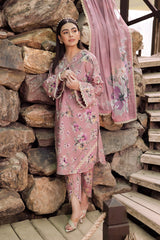 AF-PL-6011-CAMELIA | 3PC Unstitched Lawn Digital Print Sheen By Alizeh