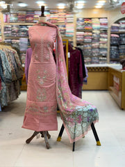 3-PC Unstitched Embroidered Lawn | EM-82