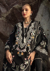 1A | Lolita - Onyx | 3PC Unstitched Lawn Crimson By Saira Shakira