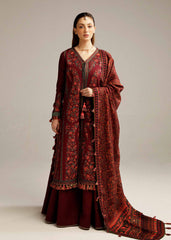 Ruby | 3PC - Unstitched Shawl Khaddar By Hussain Rehar