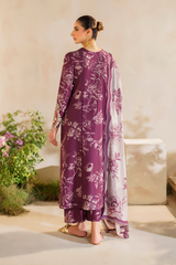 SFL - 04 | 3PC Unstitched Embroidered Lawn Festive By IZNIK