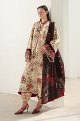 Digital Printed Viscose Silk Back Sleeve & Trouser by Baroque