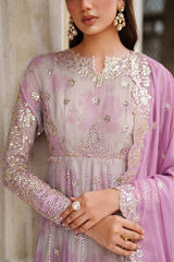 3-PC Unstitched Printed Charmeuse Printed Formals By Iznik | UE-555