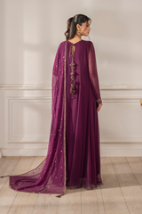 3-PC Unstitched Embroidered Organza Exclusive Formals By Iznik | UE-480
