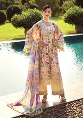 Elaf Print Chikankari Unstitched 3Pc Suit ECT-06A RIVERDALE