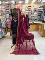 3-PC Unstitched Embroidered Lawn | EM-84