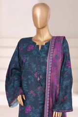 3-PC Stitched Embroidered Khaddar By Sadabahar | EMB-6841