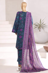 3-PC Stitched Embroidered Khaddar By Sadabahar | EMB-6841